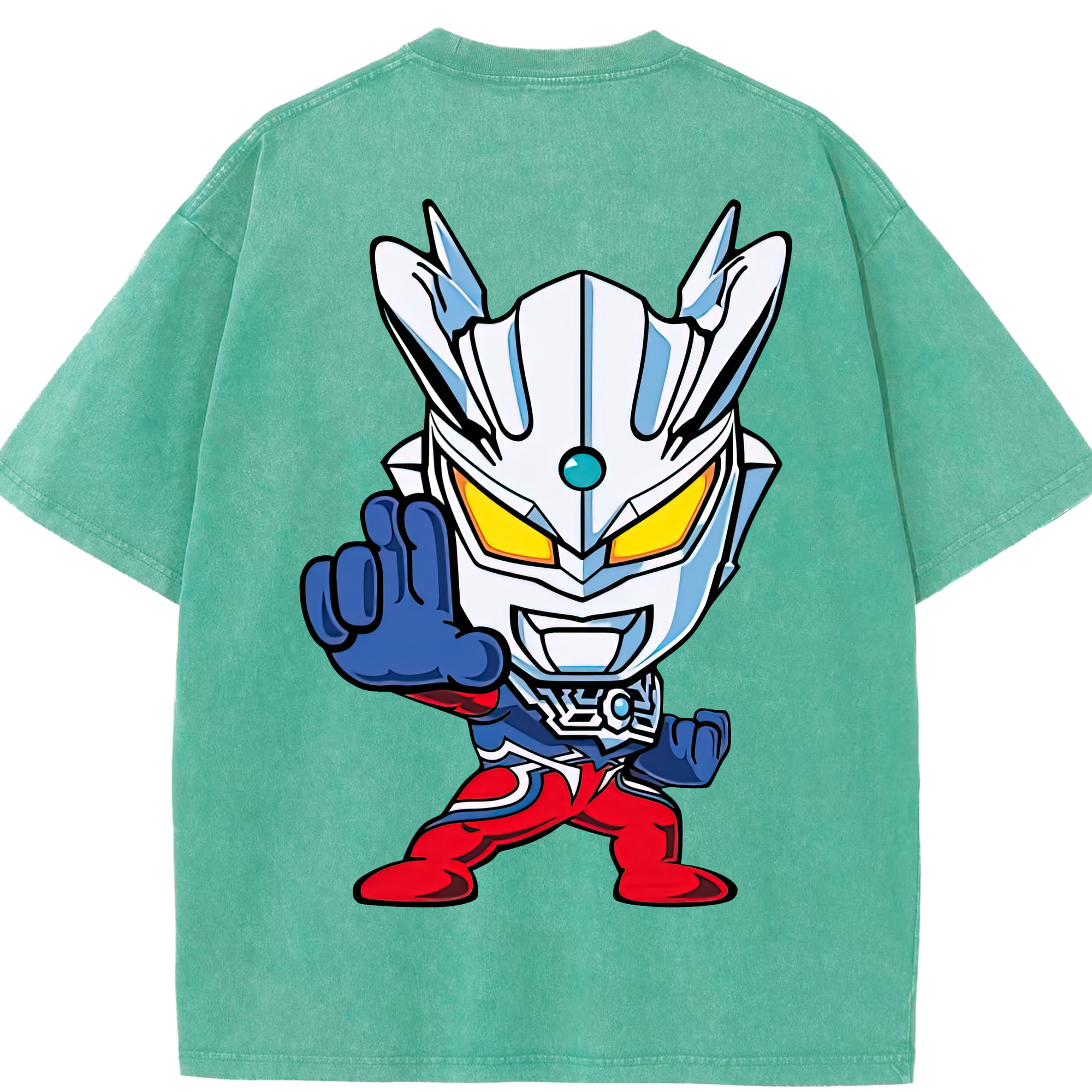 （画像用） ウルトラマン Ultraman 綿100% ヴィンテージ風 半袖Tシャツ（背面プリント）